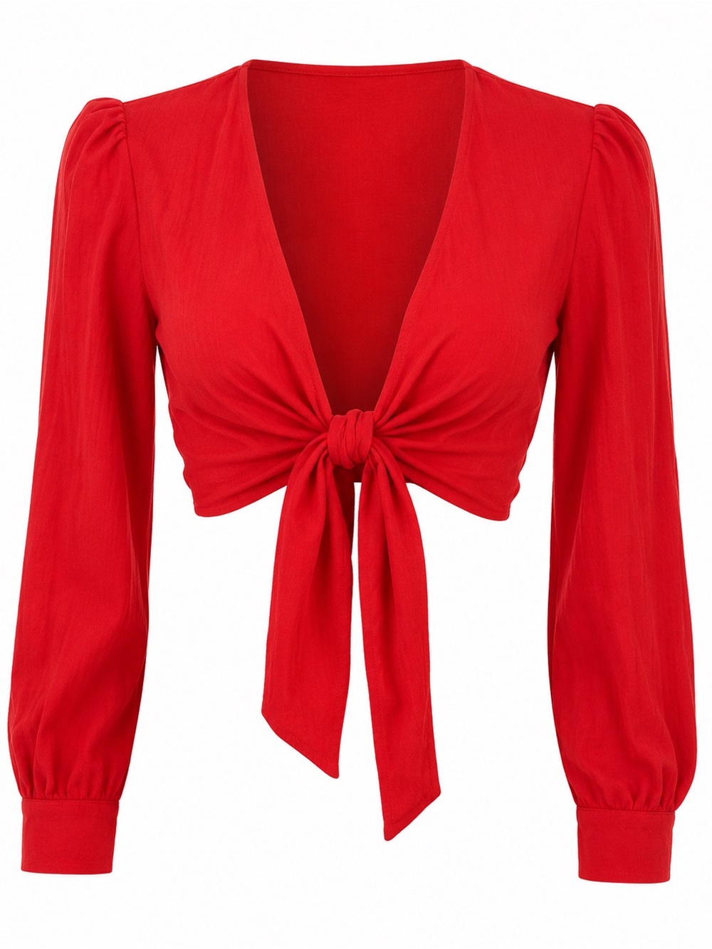NWT Potters Pot Red tie front top